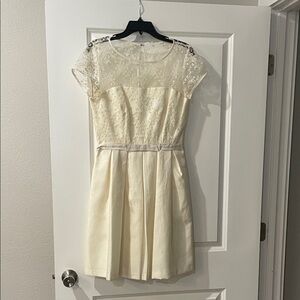 Vintage Cream Lace Tea Dress